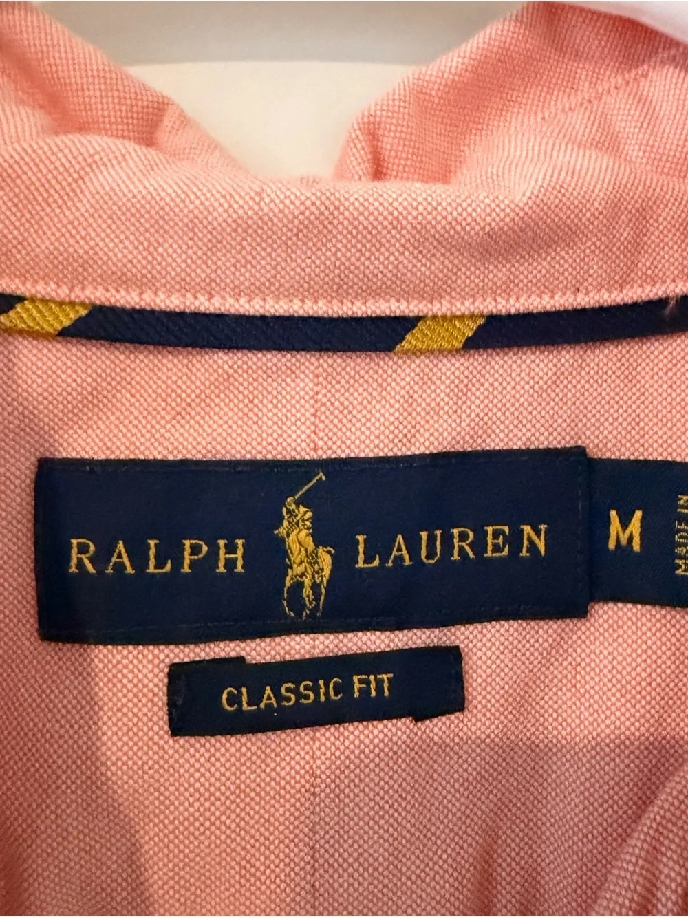Polo Ralph Lauren Peach Oxford Button Down Shirt Men’s Medium